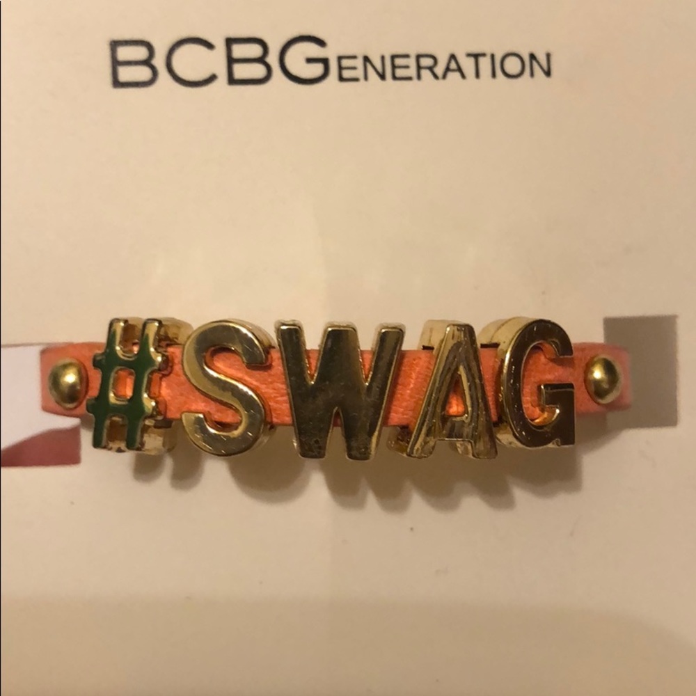 BCBG Affirmation Coral #SWAG Bracelet *2/$15